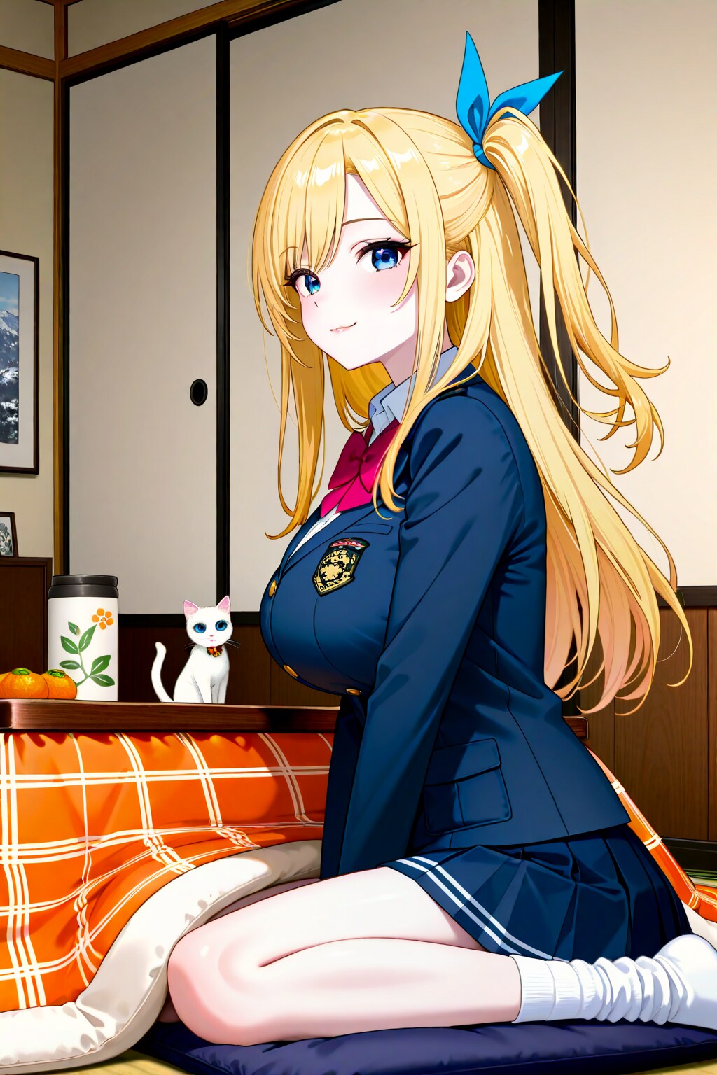 ナミちゃんとこたつと子猫