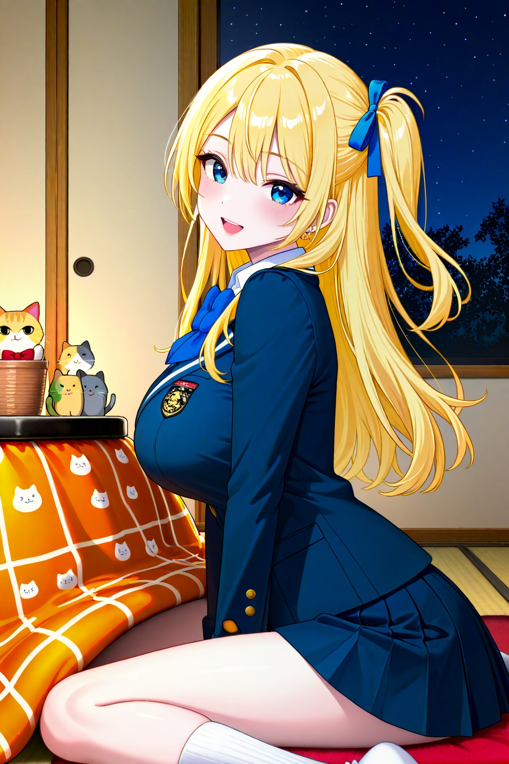 ナミちゃんとこたつと子猫