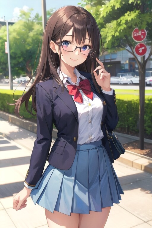 女子高生 | の人気AIイラスト・グラビア