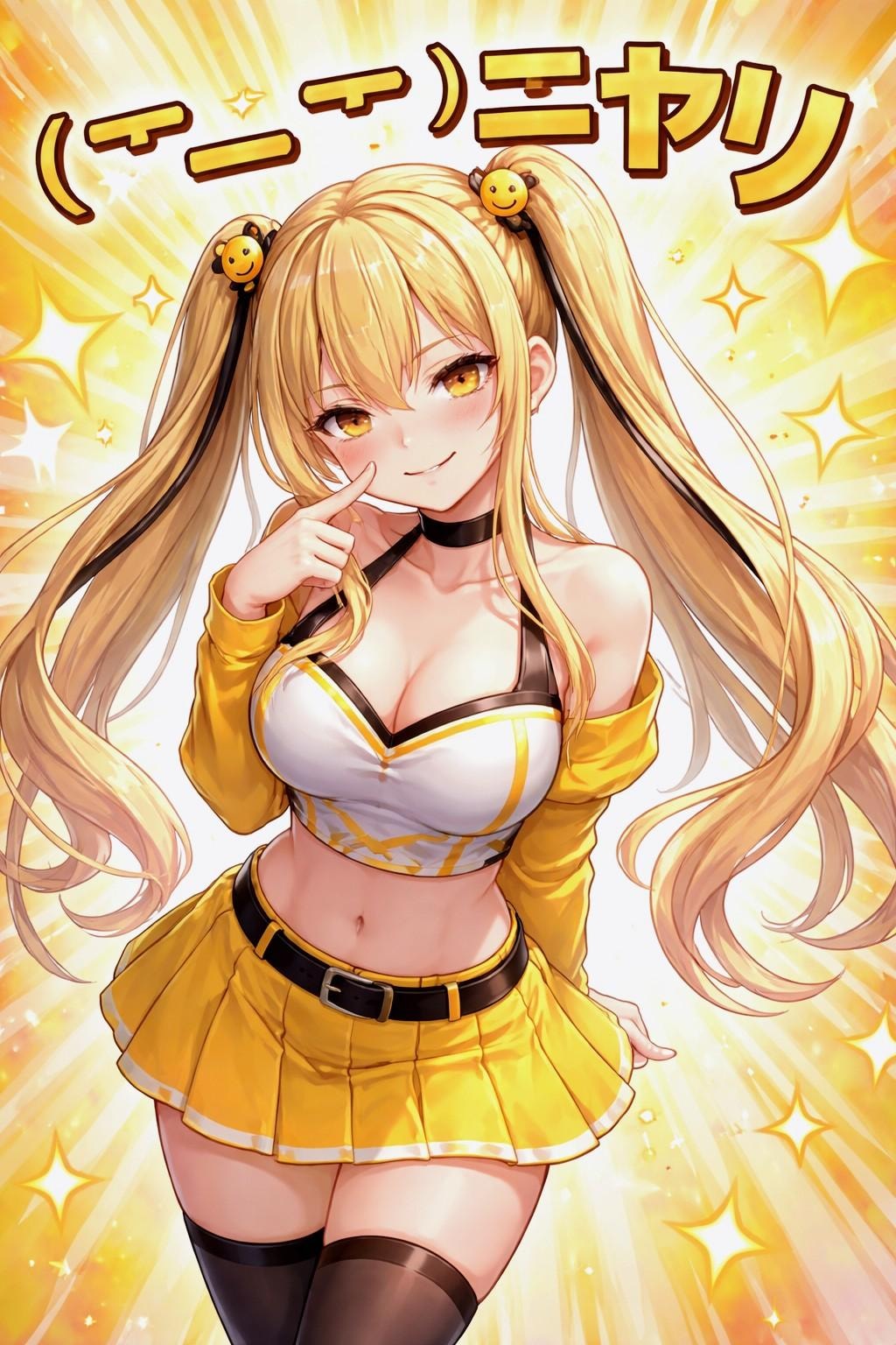 顔文字擬人化お姉やん02(￣ー￣)ﾆﾔﾘ