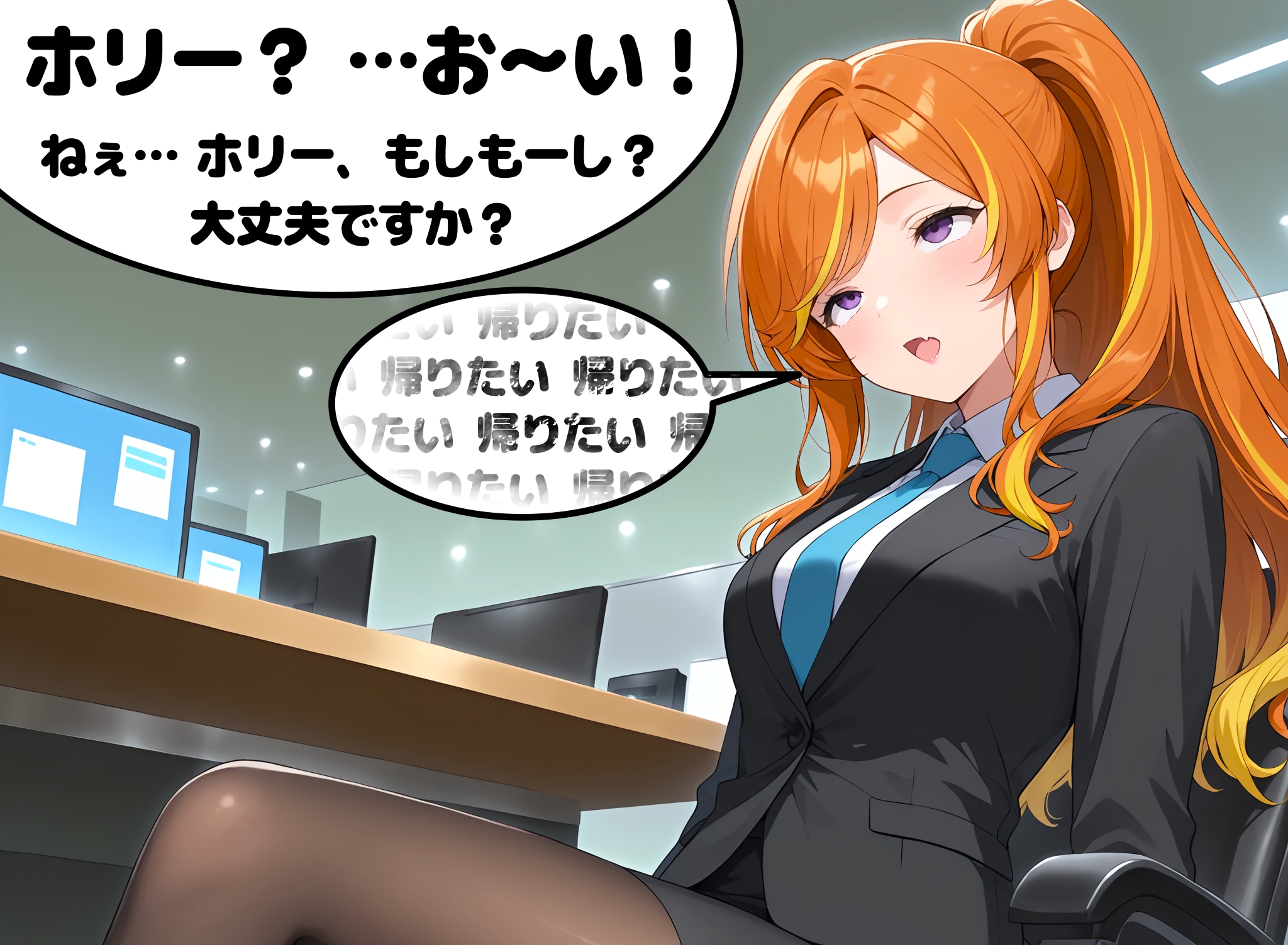 アイスクリーム前にOLホリー