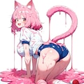 色々な液体でびちょびちょ　猫耳さん 2枚目