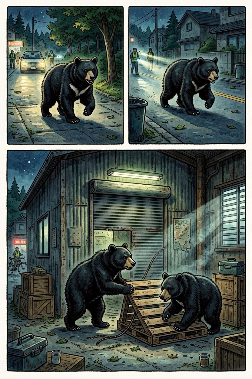 追われクマー　逃げクマー　合流クマー