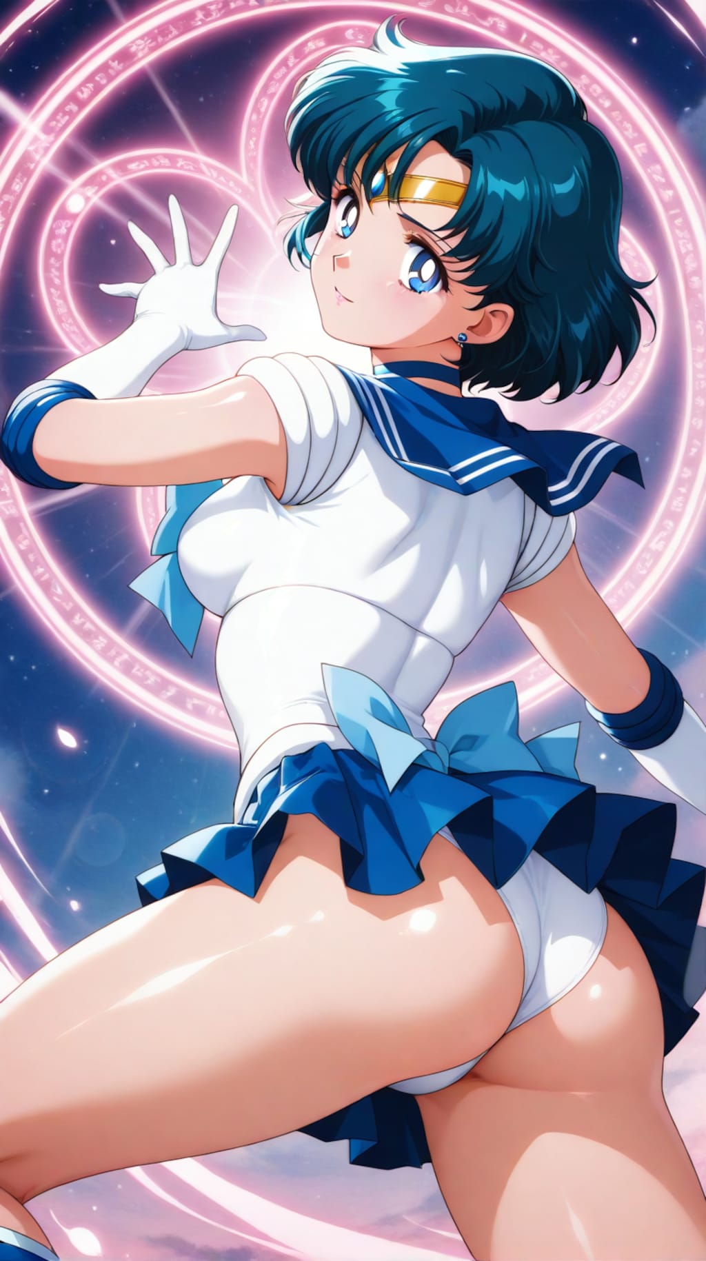 【セーラーマーキュリー】パンチラ【sailor mercury】