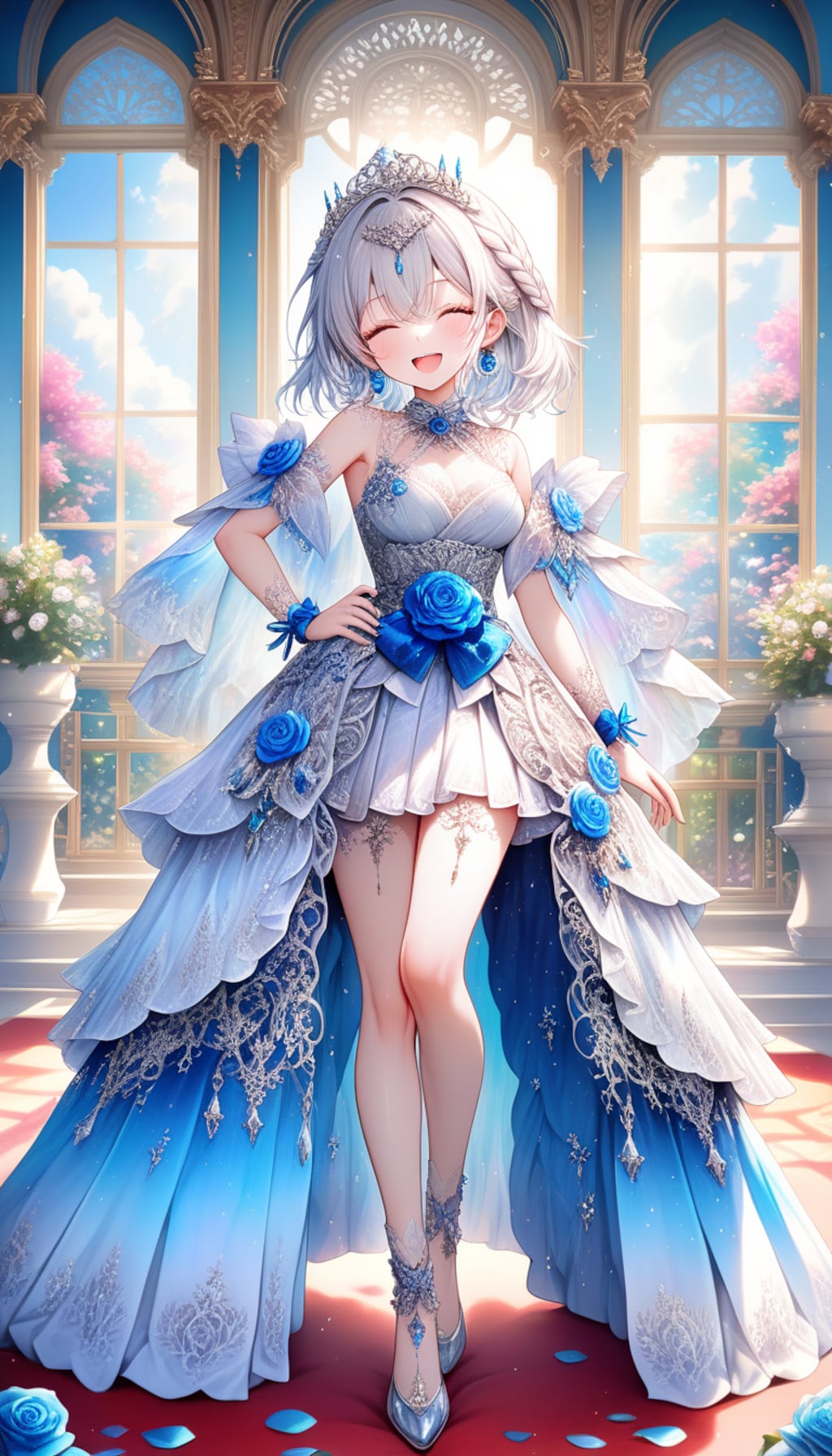 ドレス姿の美少女
