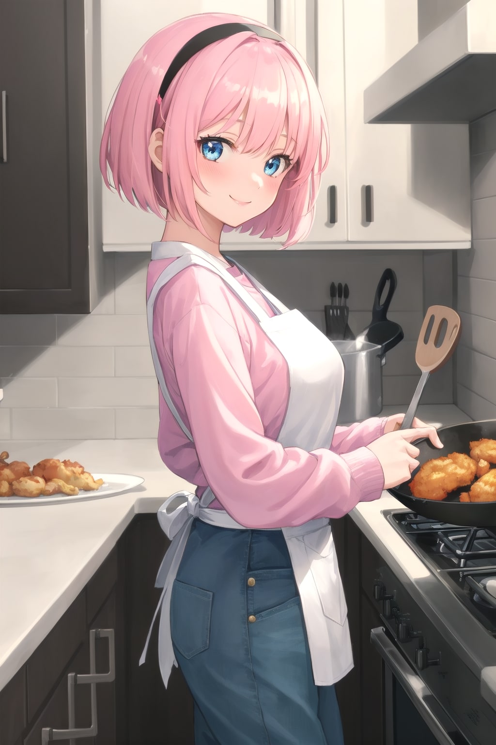 唐揚げを作るふたり