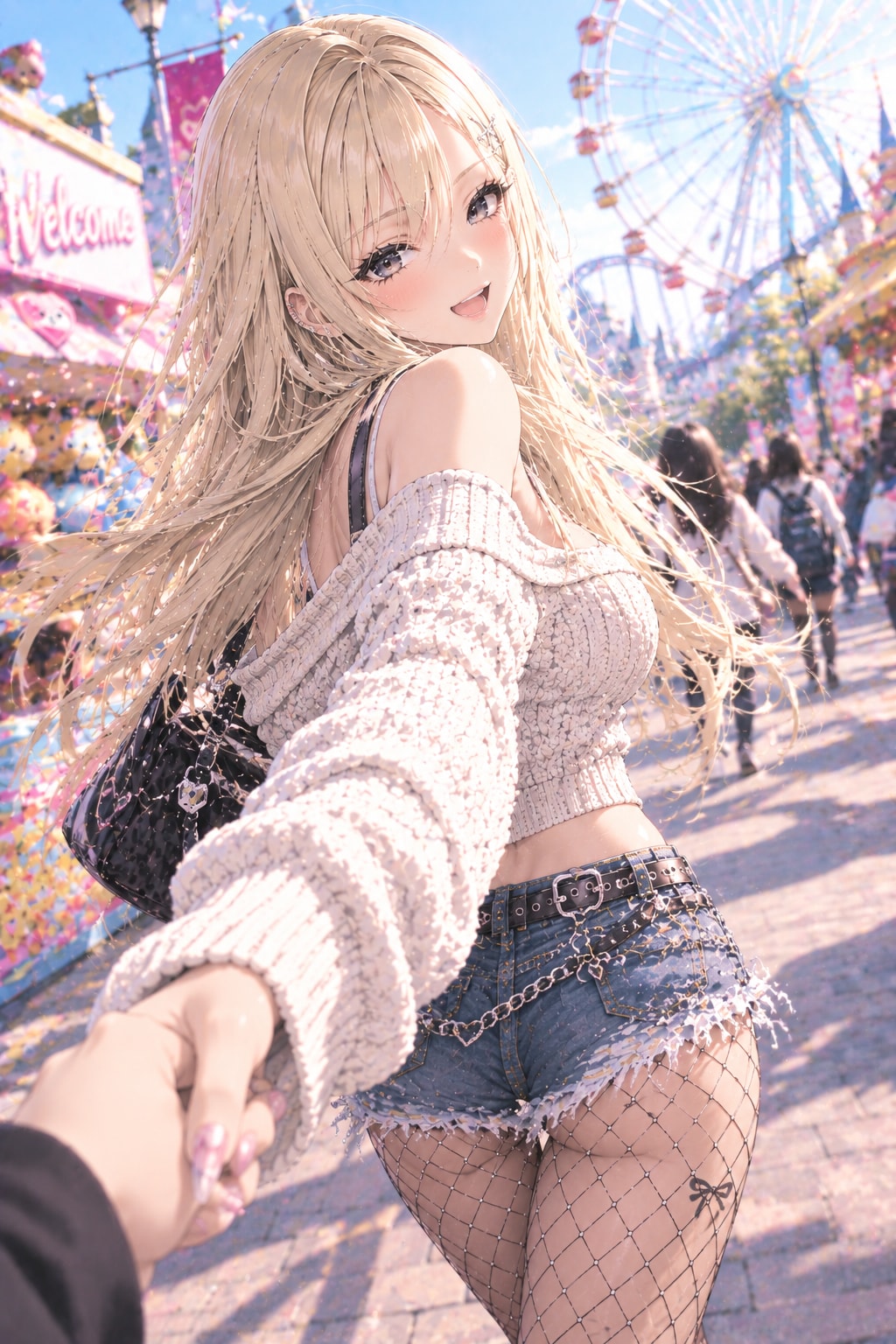 ギャルと遊園地デート | の人気AIイラスト・グラビア