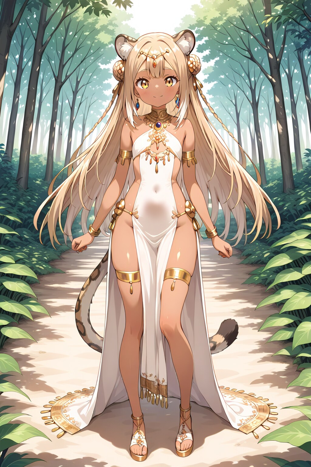 Indian leopard girl