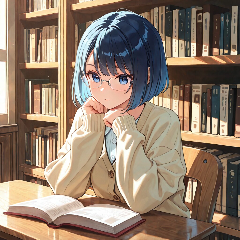 静寂の読書空間 | の人気AIイラスト・グラビア