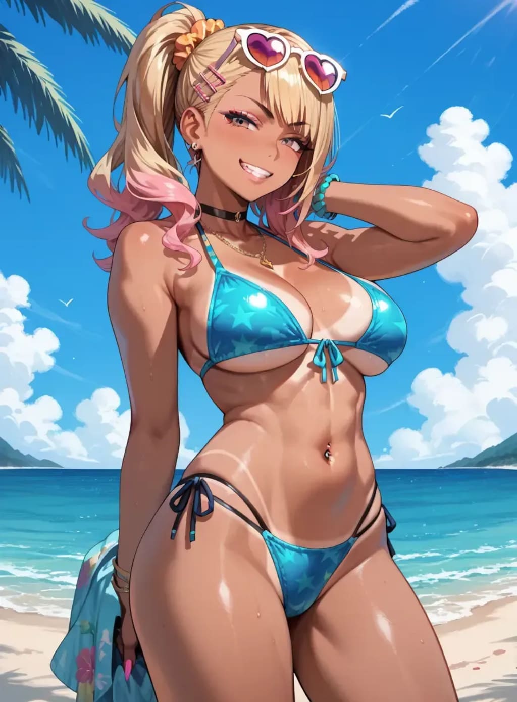 黒ギャルビキニ