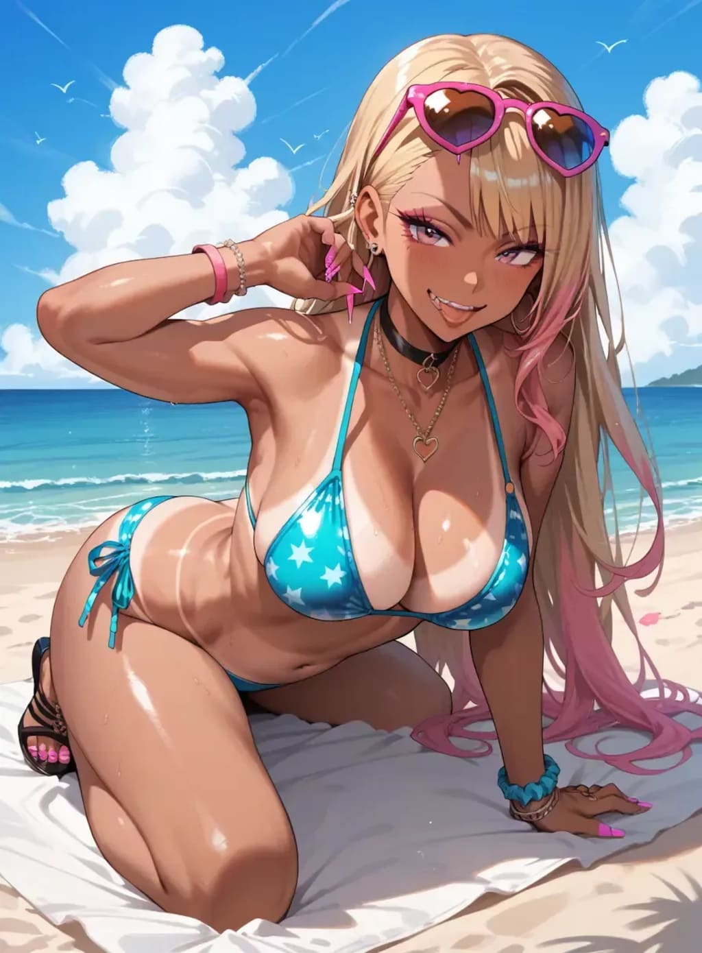 黒ギャルビキニ