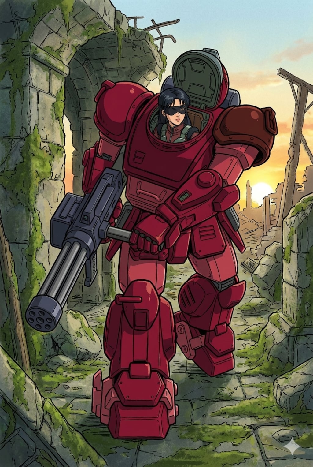 赤色に朱のボトムズ乗りは‥‥