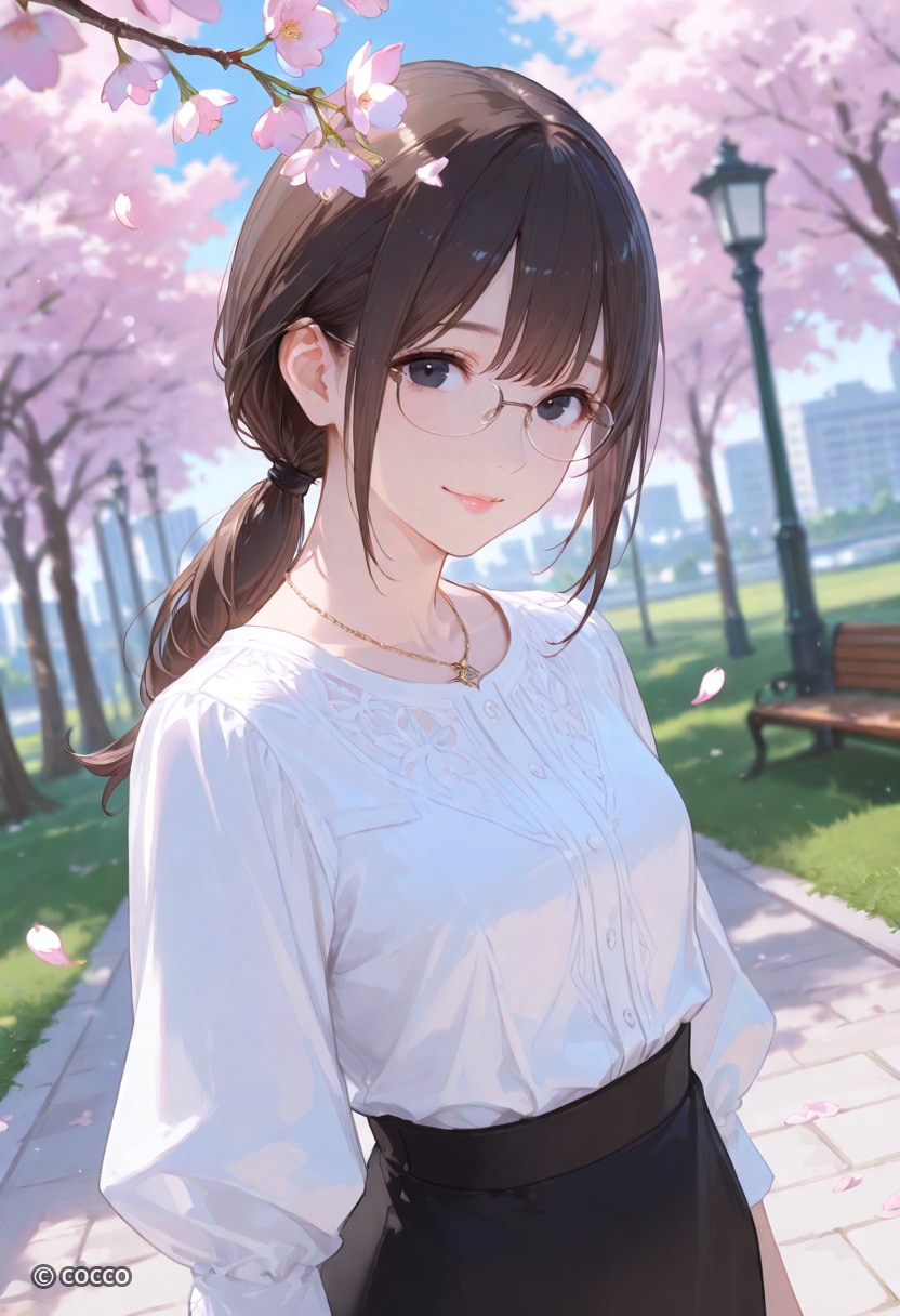 桜と触れあって | の人気AIイラスト・グラビア