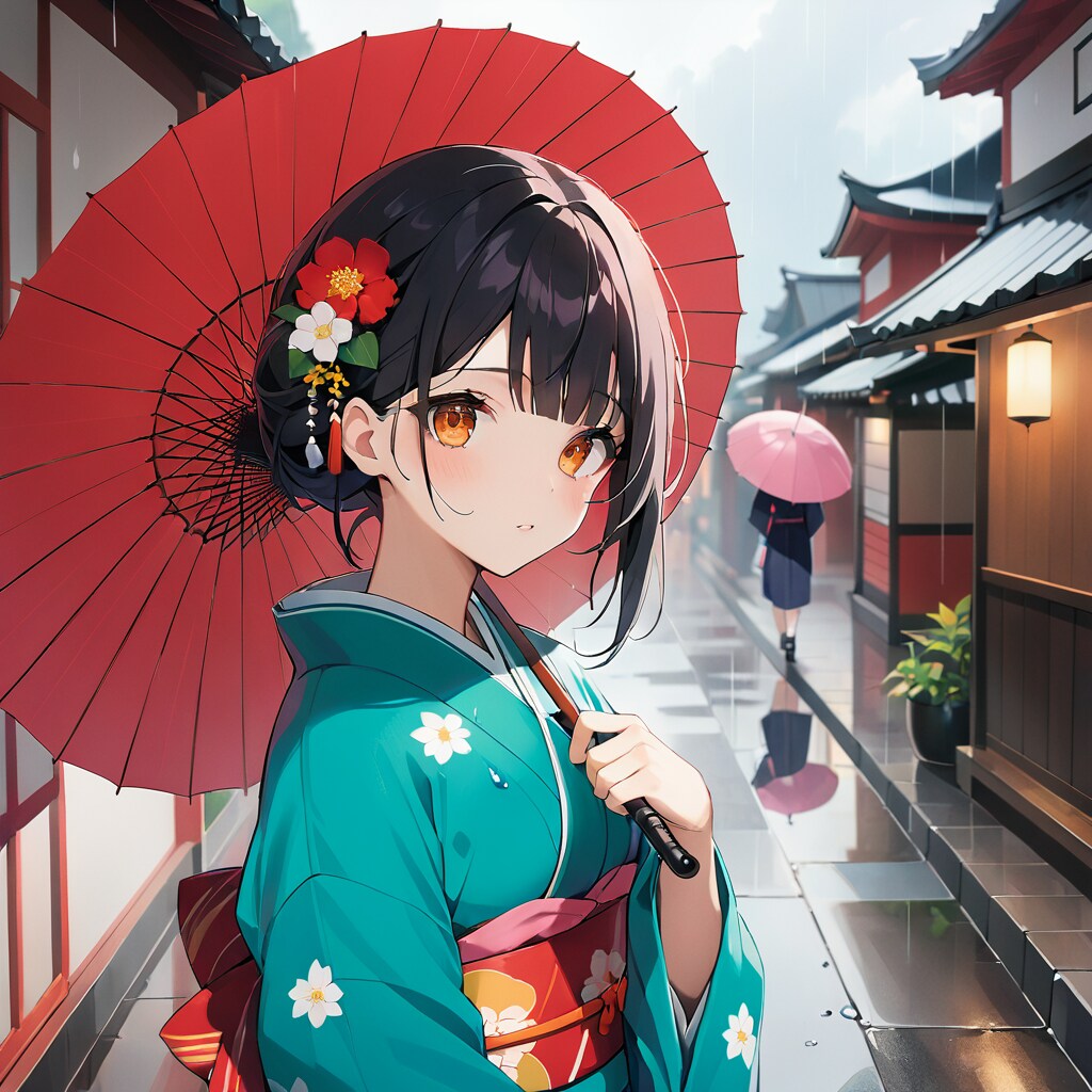 和服女子(EMERALDテスト） | の人気AIイラスト・グラビア