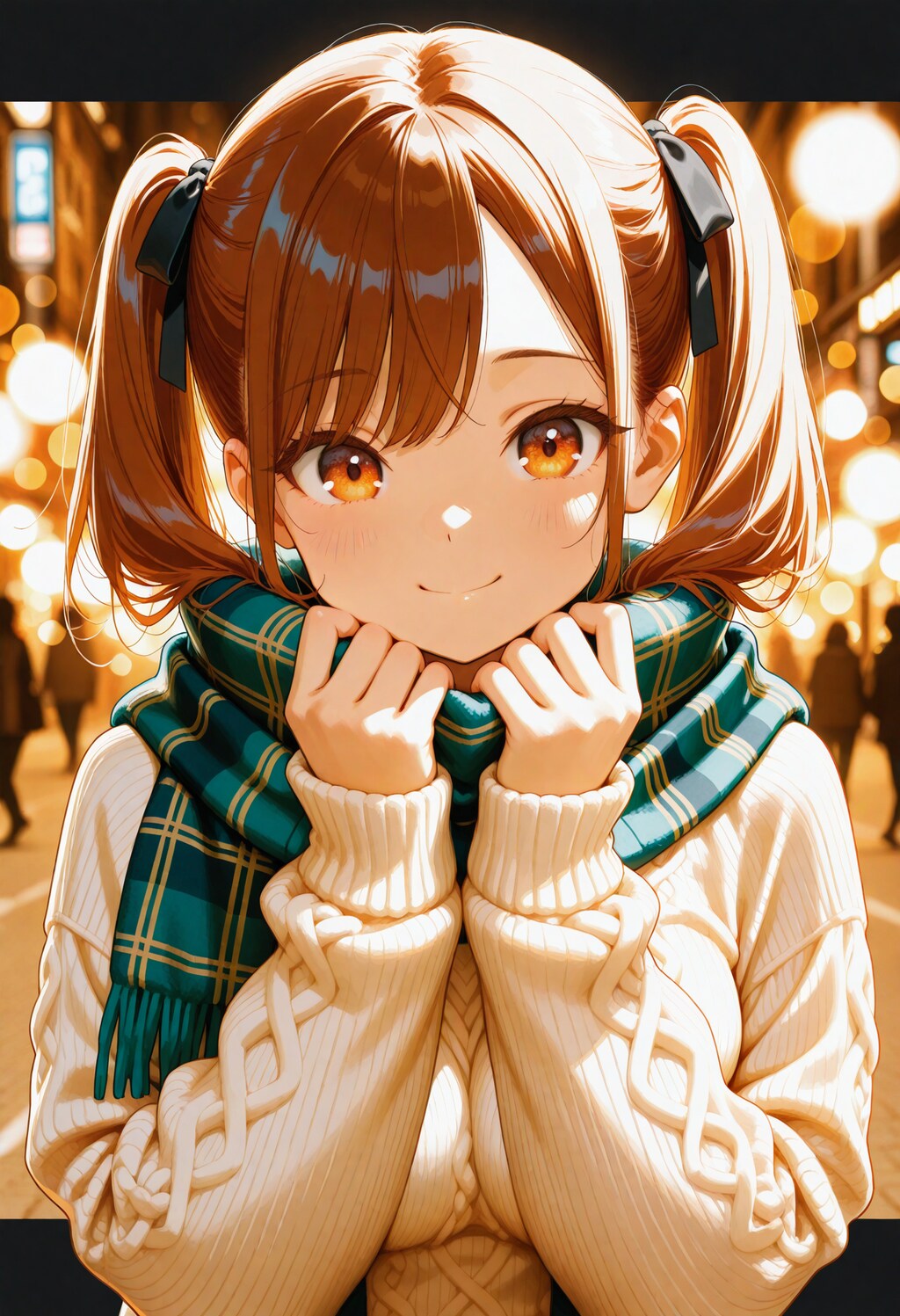 ツインテールとマフラー