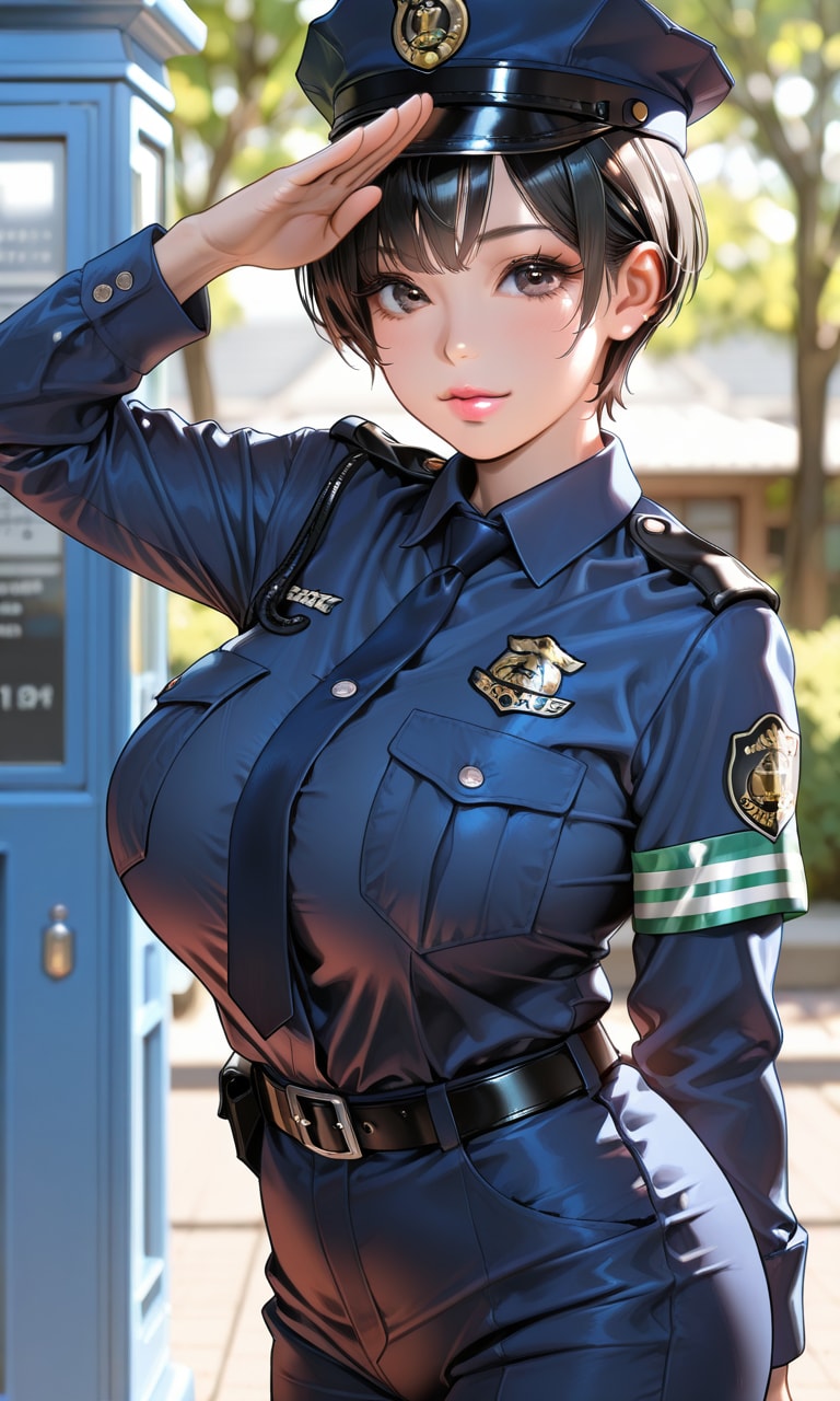 女性警察官 | の人気AIイラスト・グラビア