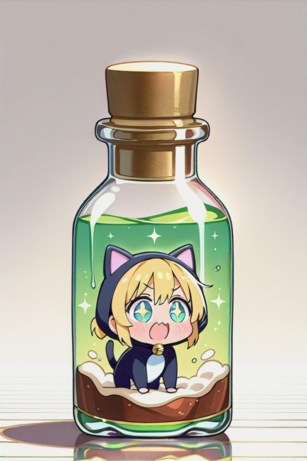 瓶詰めの化猫ちゃん