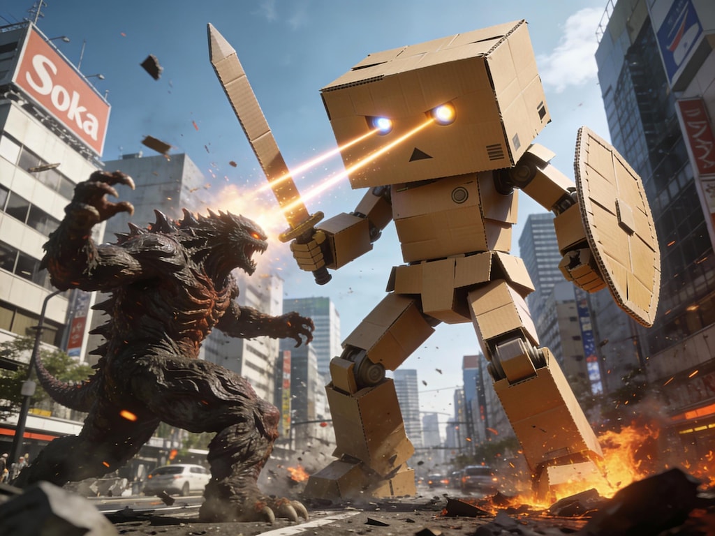 段ボールの戦士