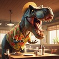 荒れるティラノサウルス 3枚目