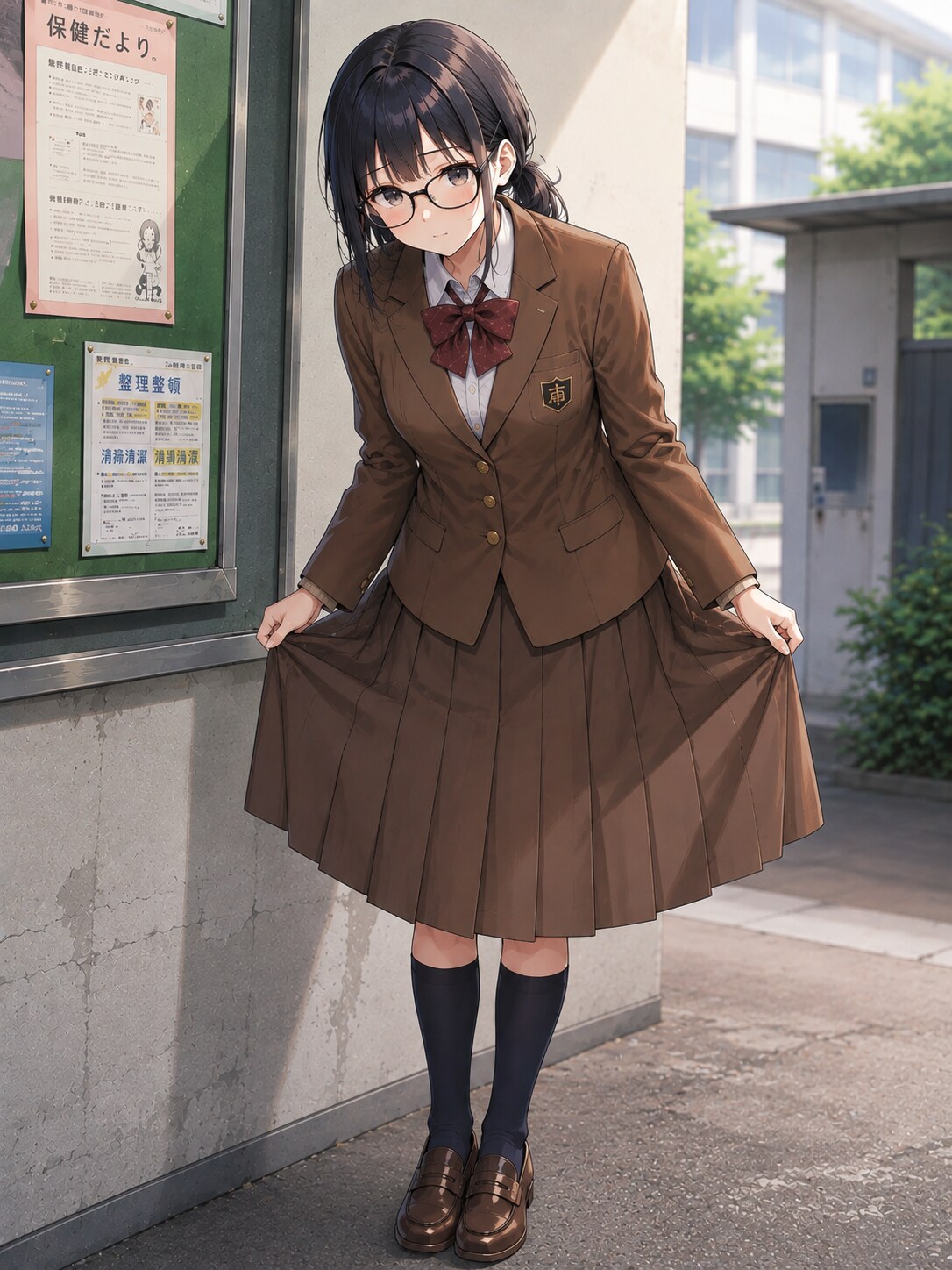 地味子ちゃんのお辞儀 | の人気AIイラスト・グラビア