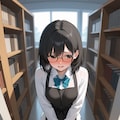 下半身羞恥図書委員 2枚目