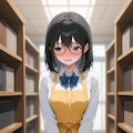 下半身羞恥図書委員 4枚目