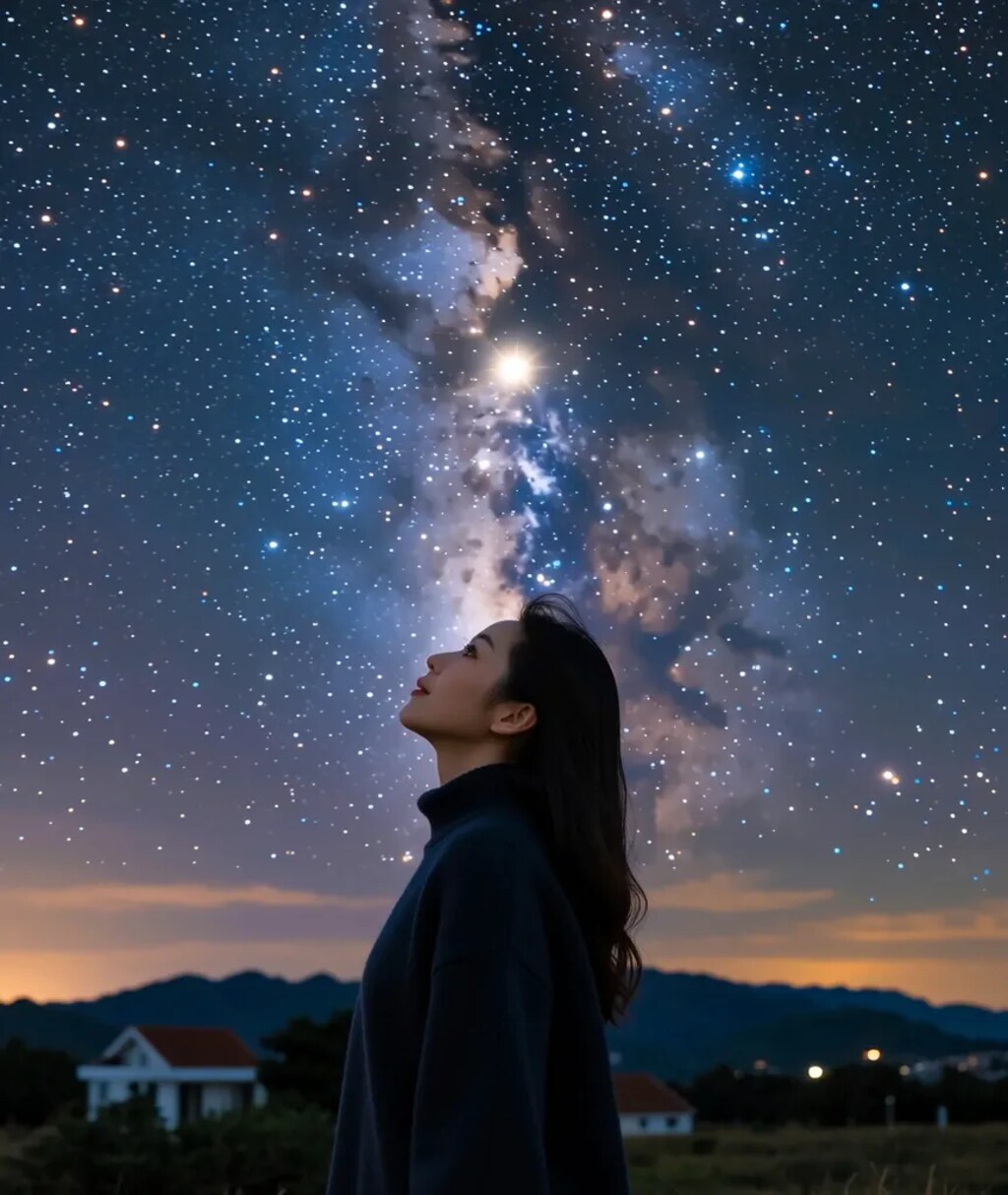 The edge of the galaxy, the beginning of dawn.