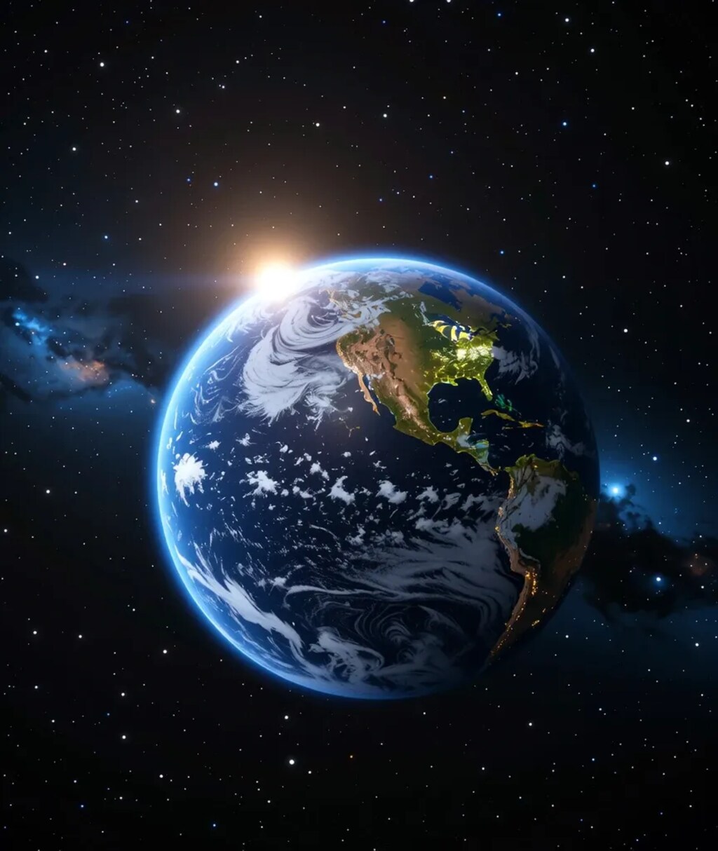 The edge of the galaxy, the beginning of dawn.