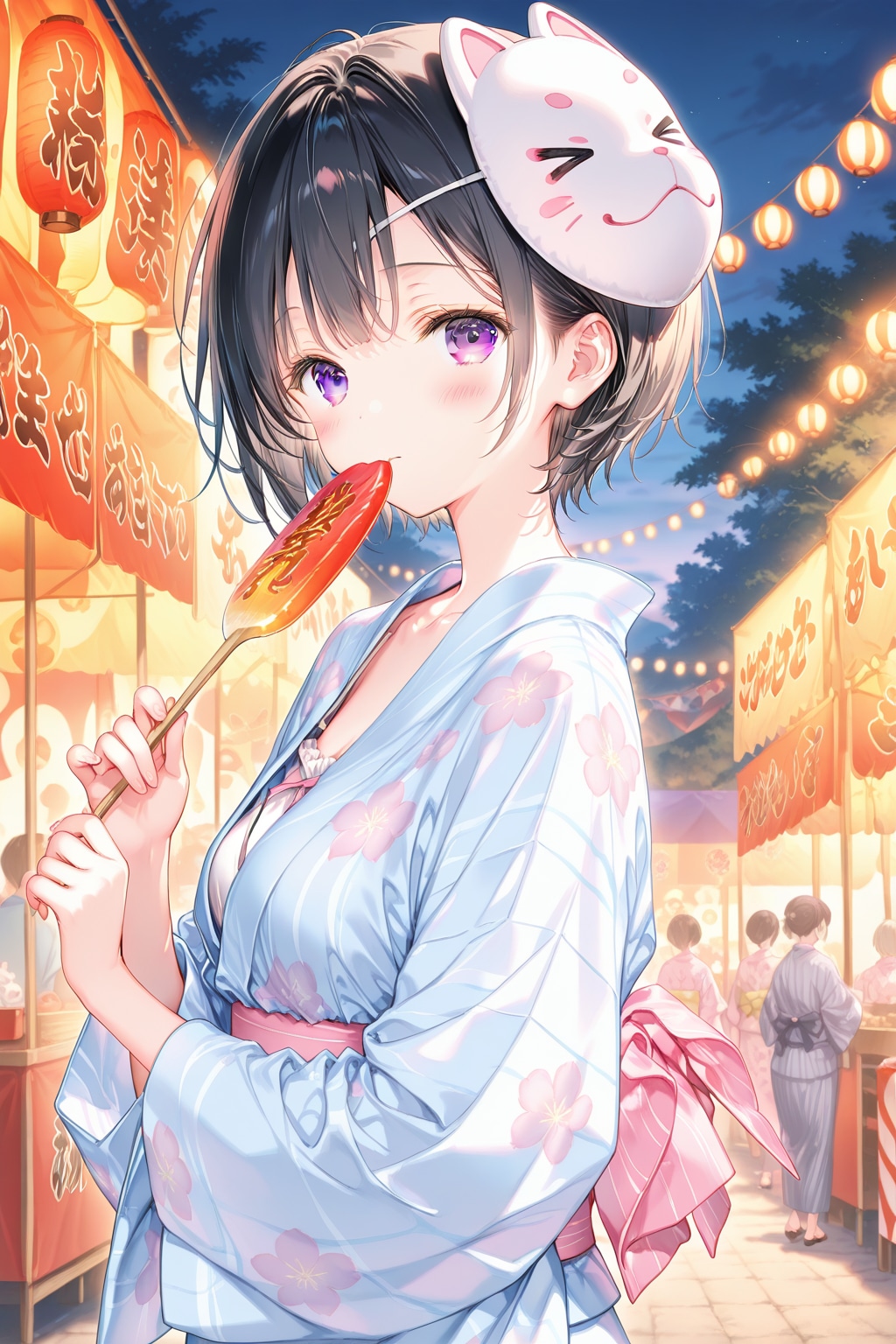 祭りとお面 | の人気AIイラスト・グラビア