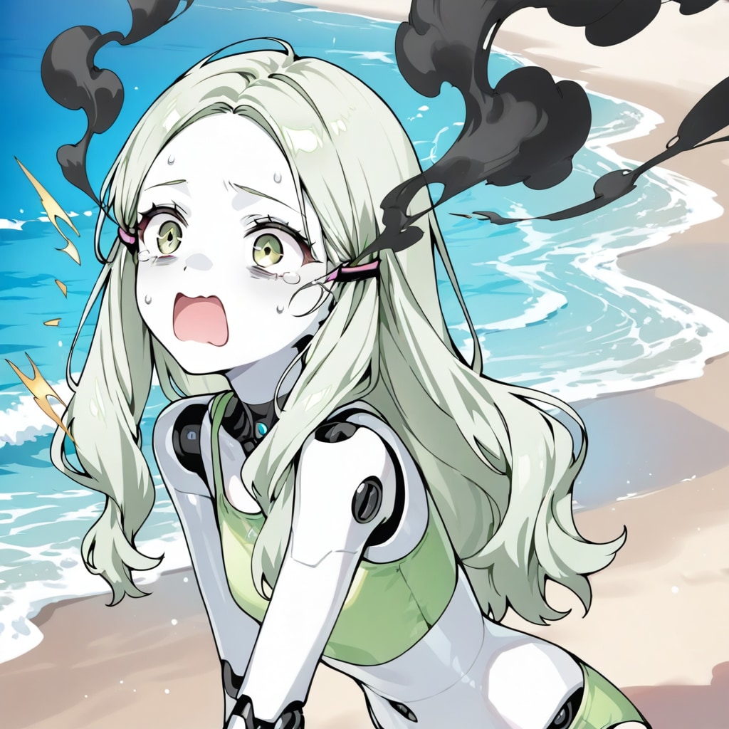 ショートしちゃったアンドロイドちゃん