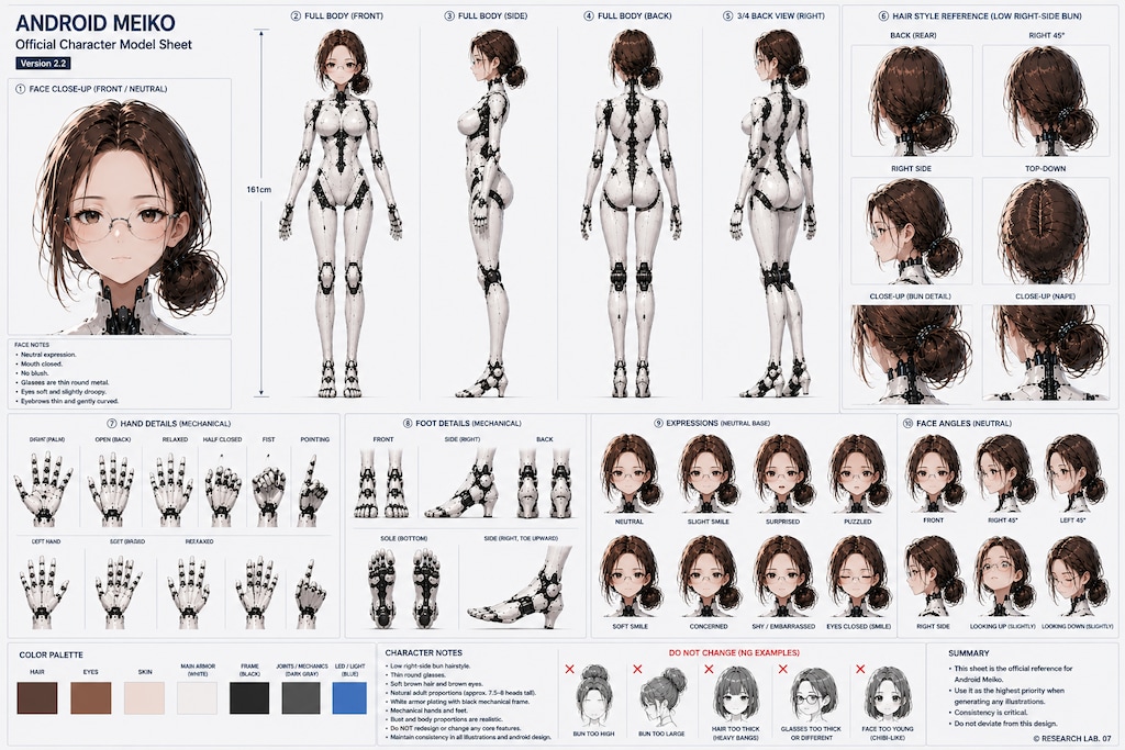 アンドロイド芽衣子設定シート