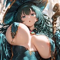 乳カーテン萌え袖魔法使いと突風 9枚目
