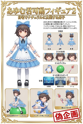 自宅でナチュラルに女装する男子　フィギュア企画