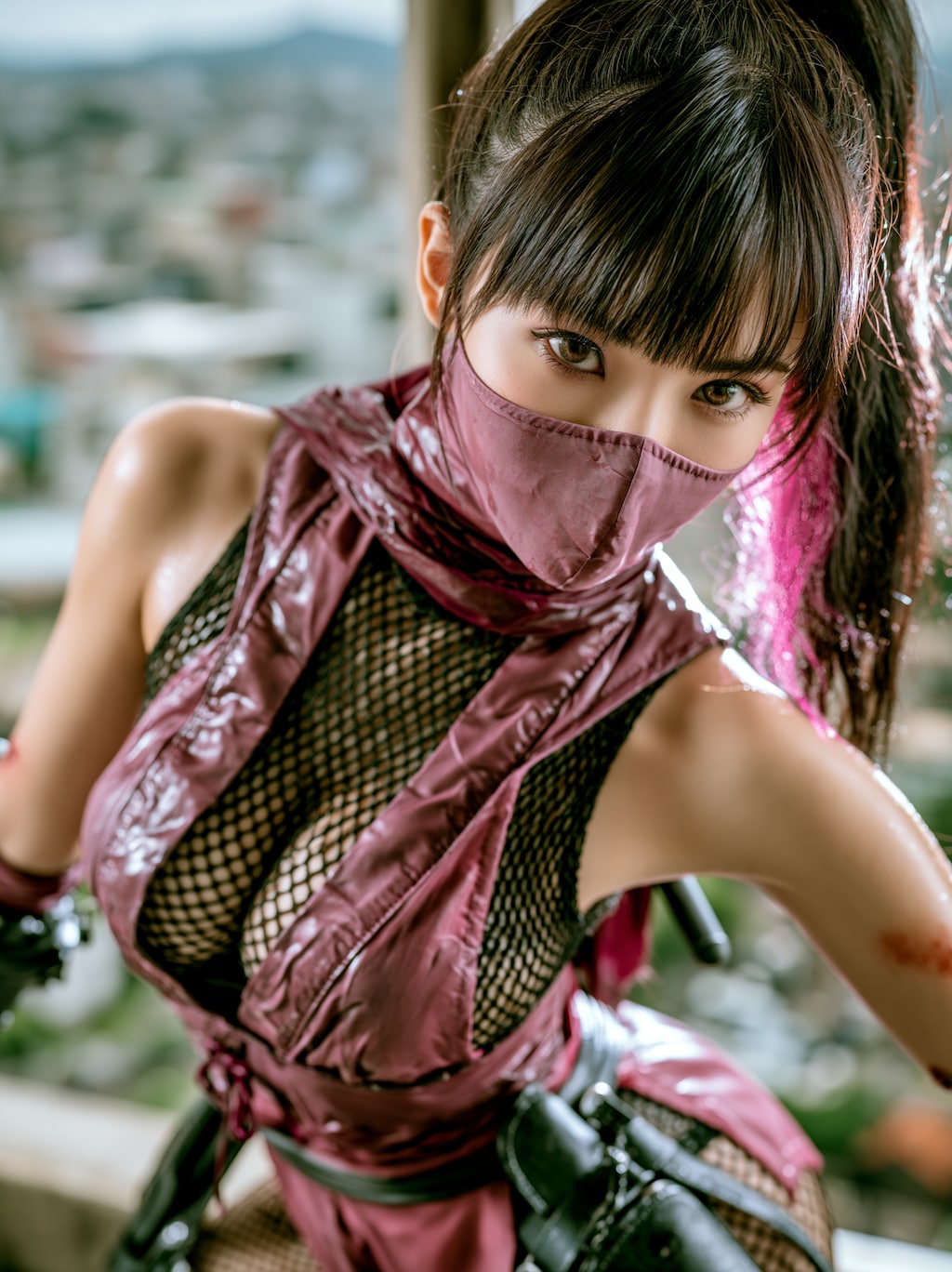 Variety of pink kunoichi