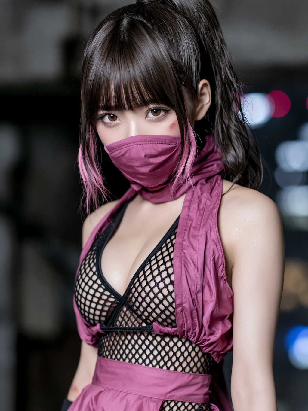 Variety of pink kunoichi