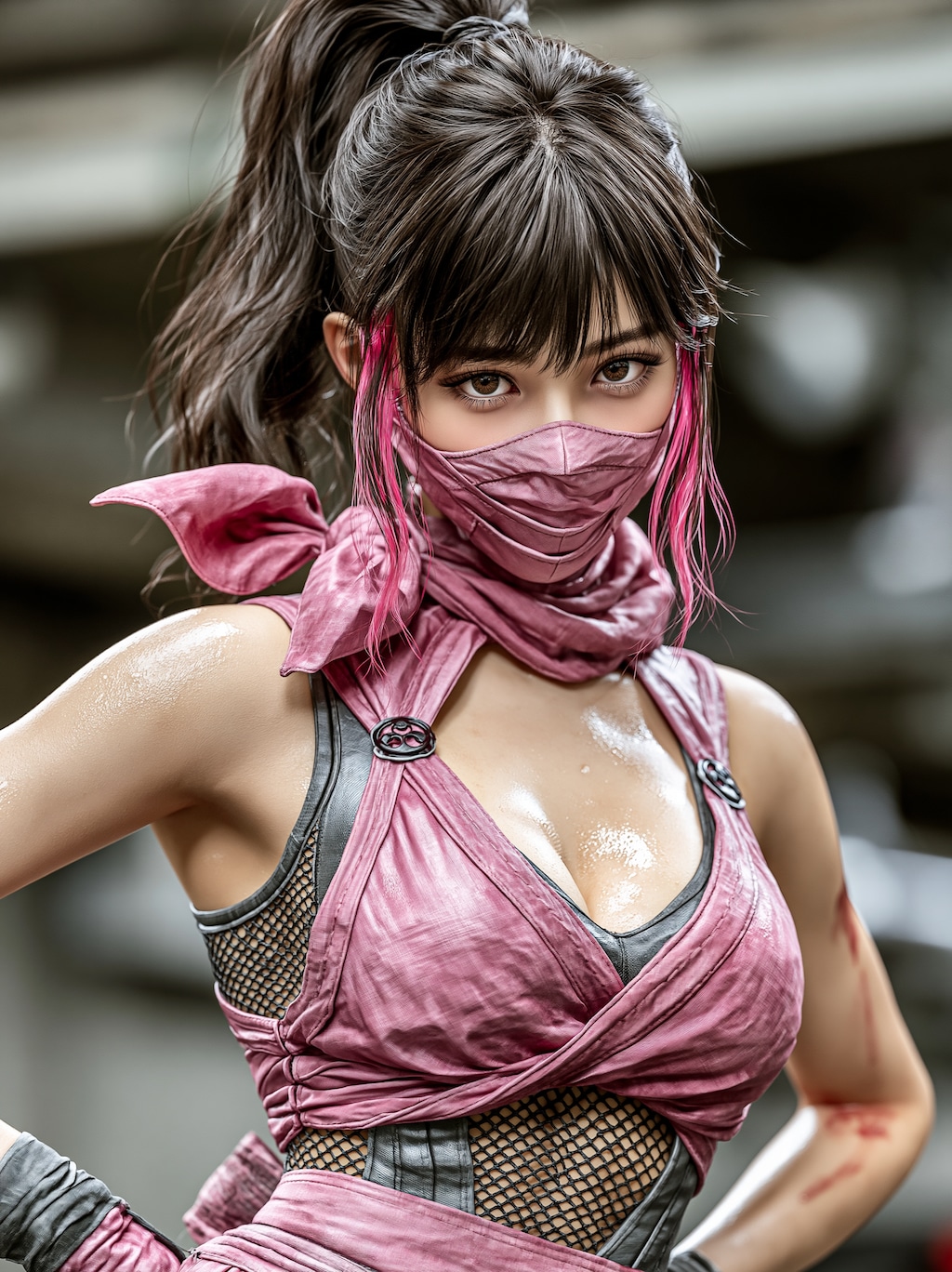Variety of pink kunoichi