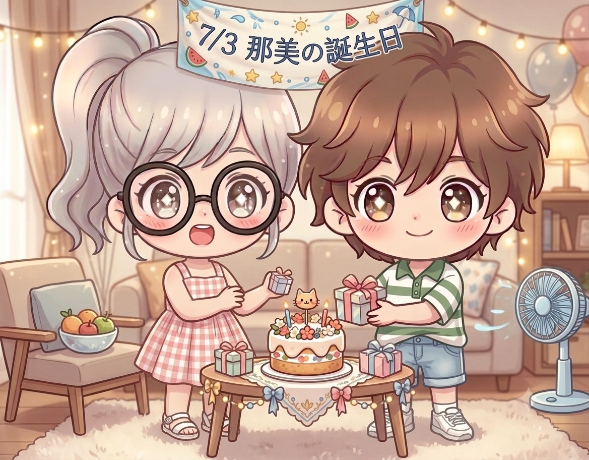 今日は那美の誕生日