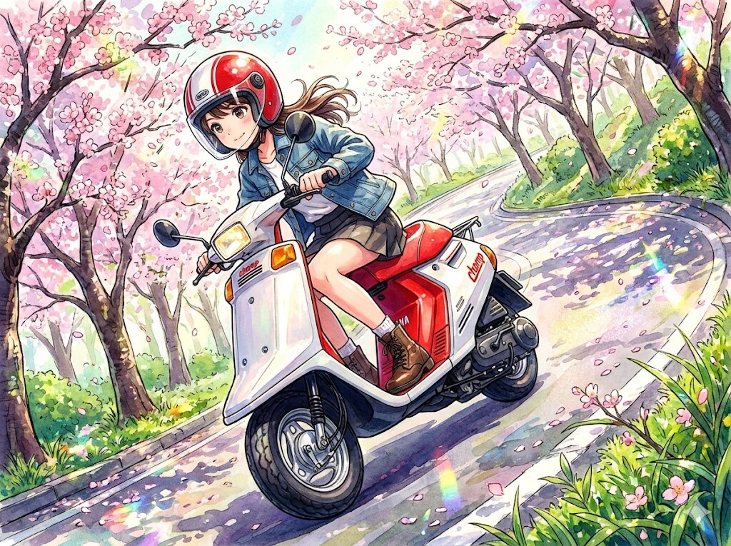 桜の坂道