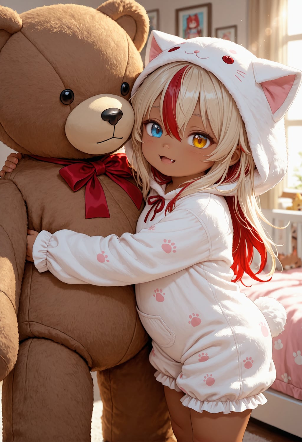 テディベアと女の子