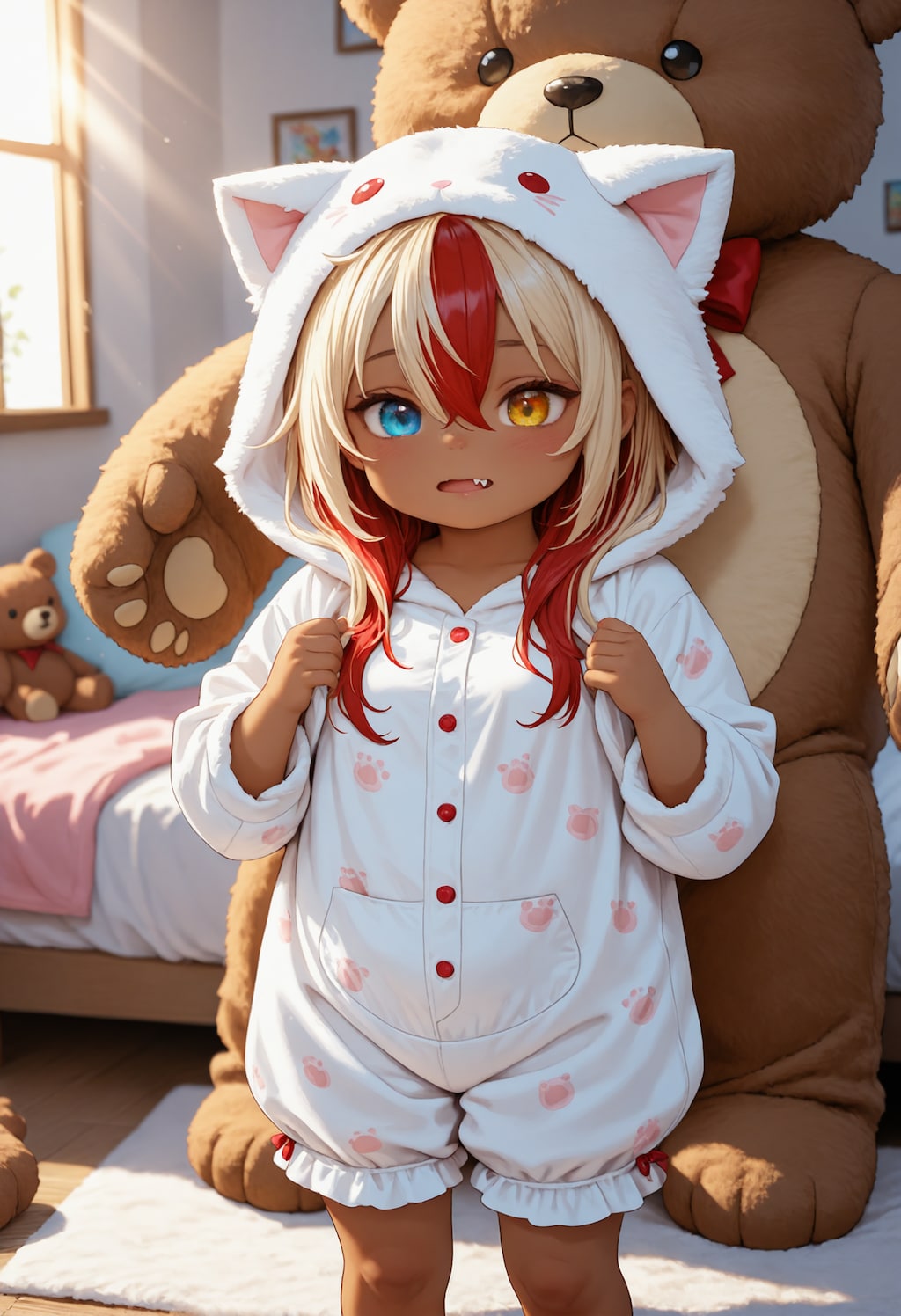 テディベアと女の子