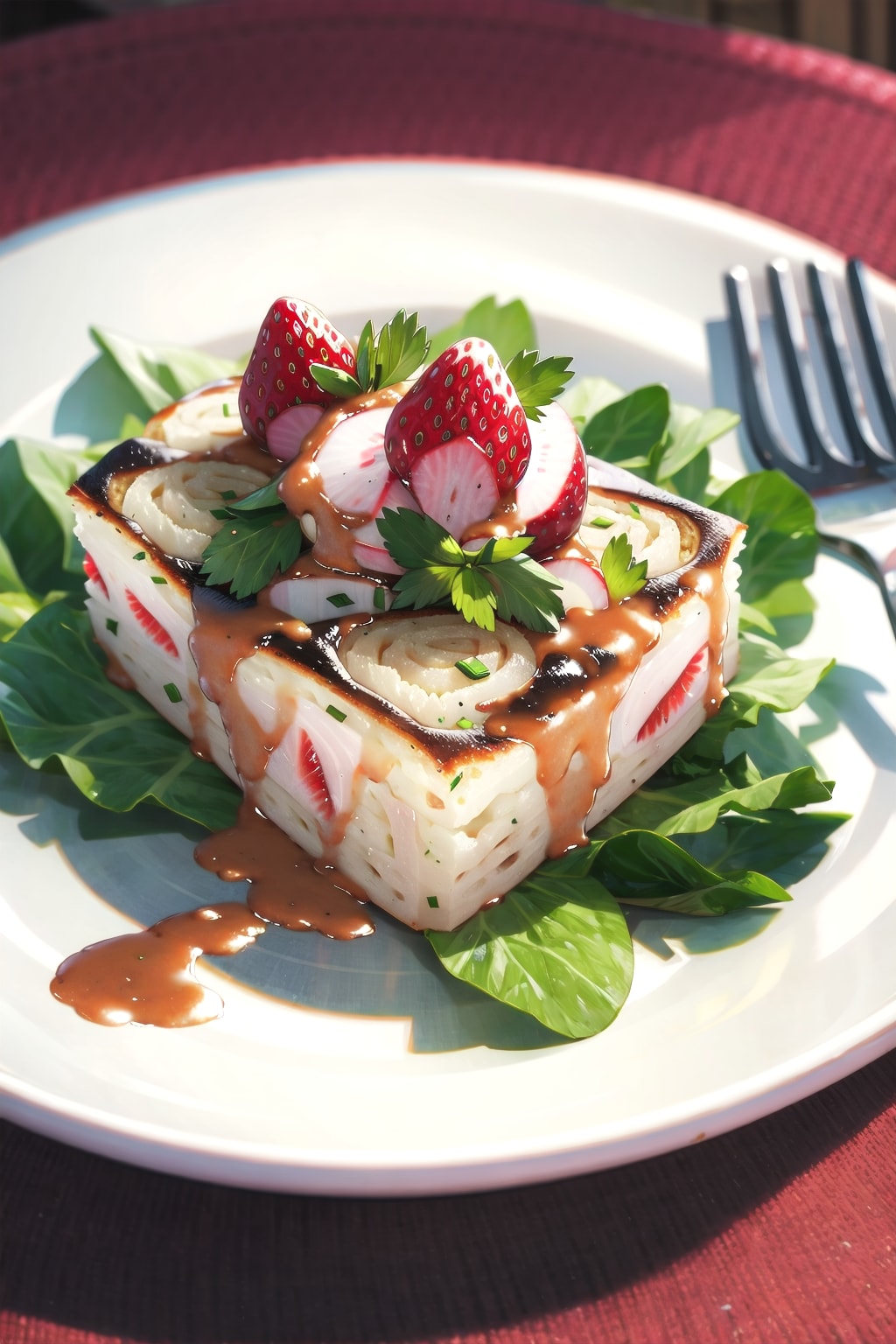 ラディッシュストロベリーケーキ