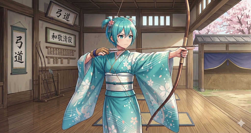 音符の着物と静寂のメロディ