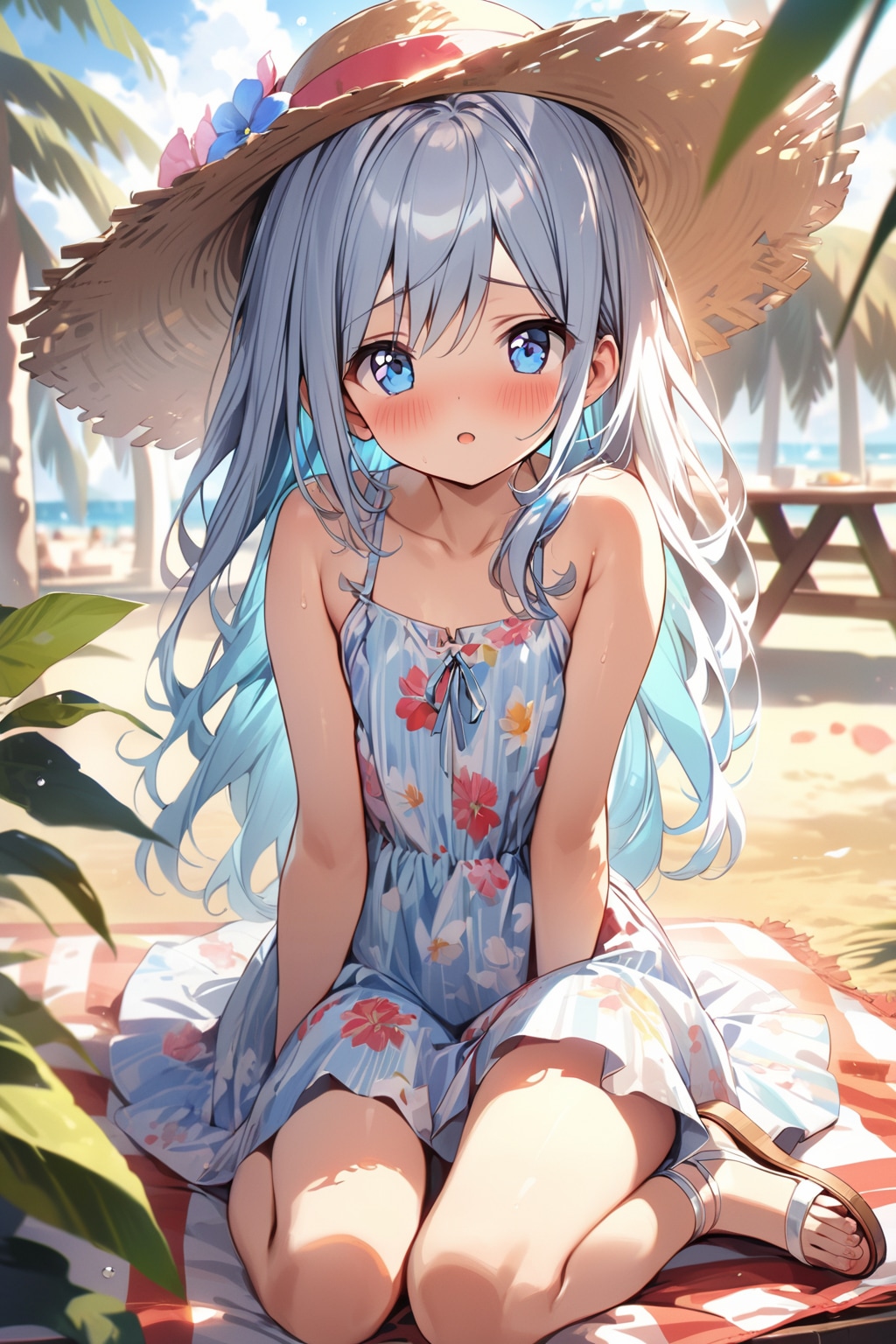 プールサイドの君