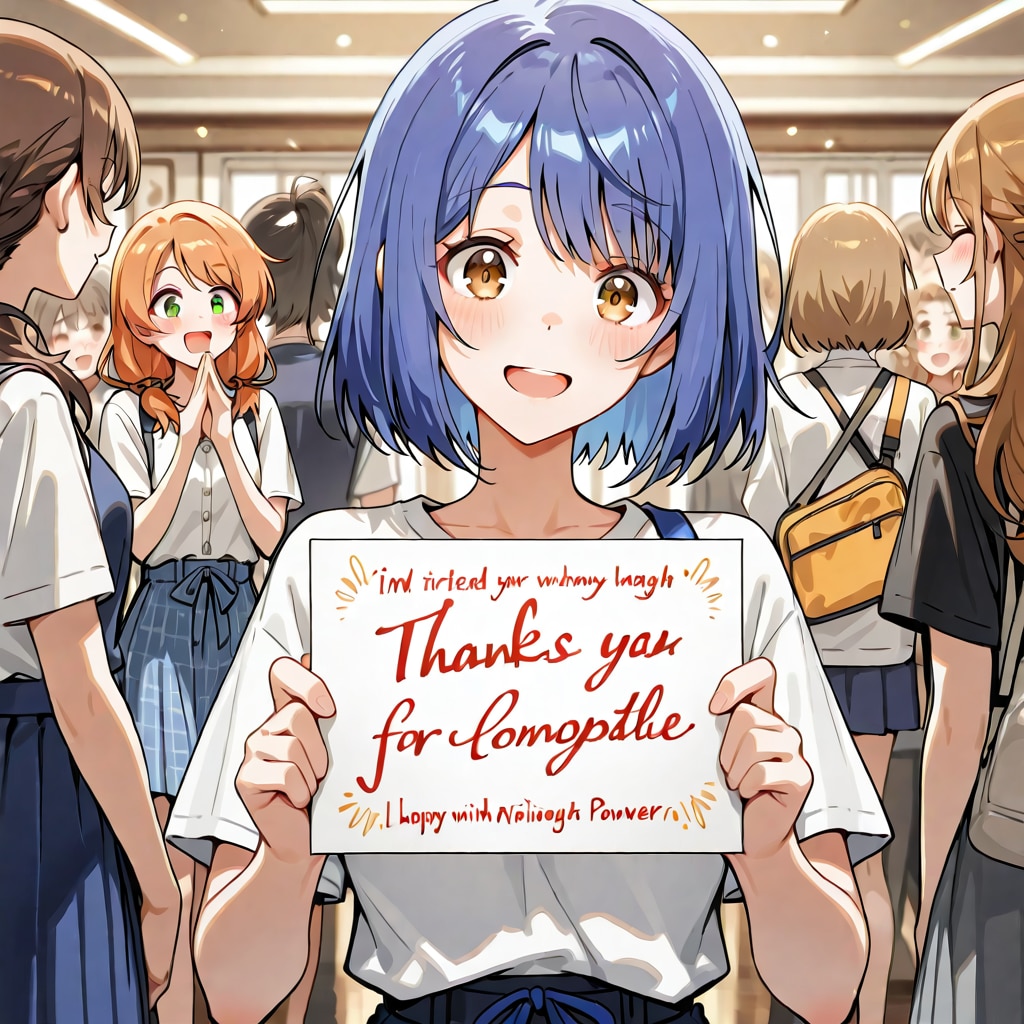 感謝するイラスト
