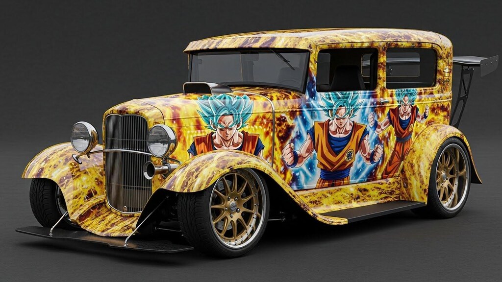 フォードセダンドラゴンボール痛車