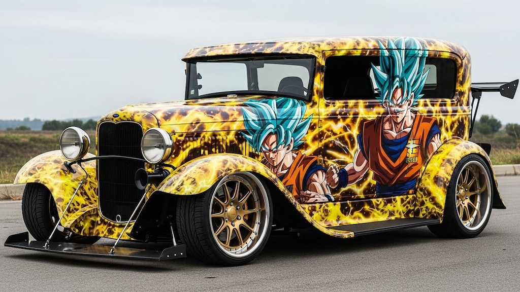 フォードセダンドラゴンボール痛車