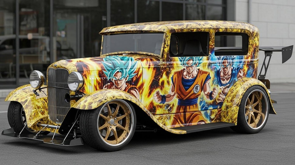 フォードセダンドラゴンボール痛車