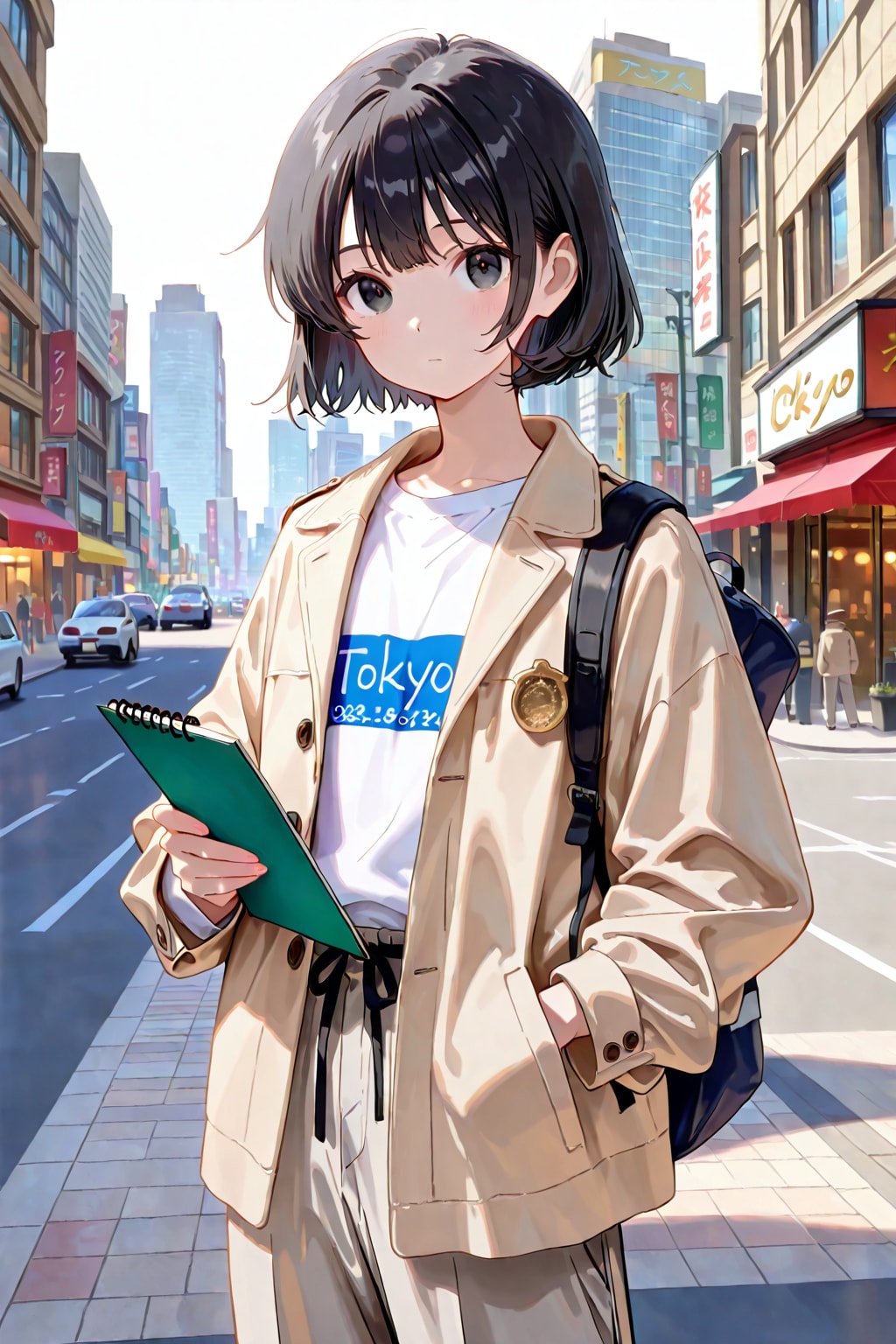 女探偵　聞き込み調査＆情報収集中