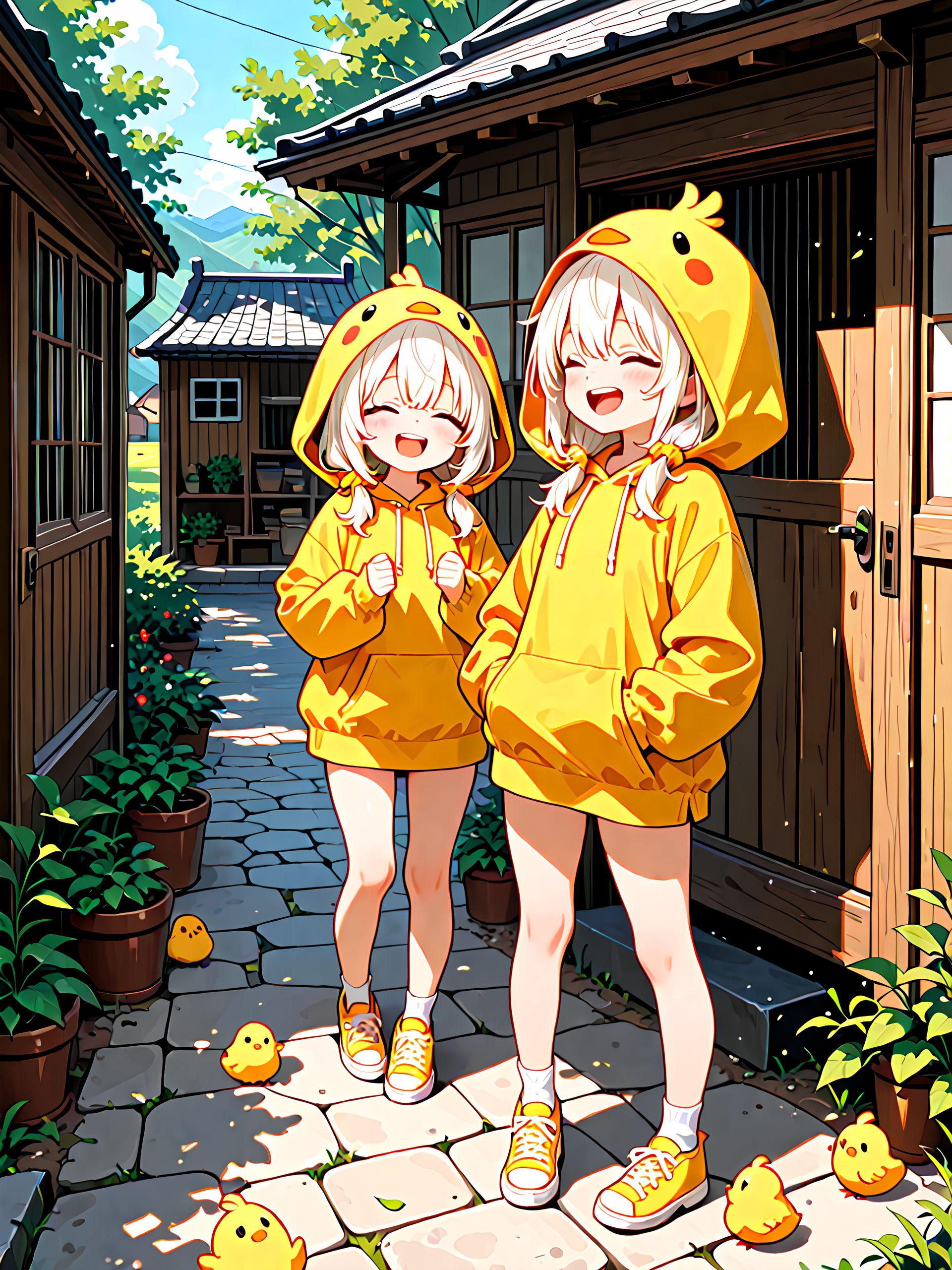 擬人化ひよこ娘