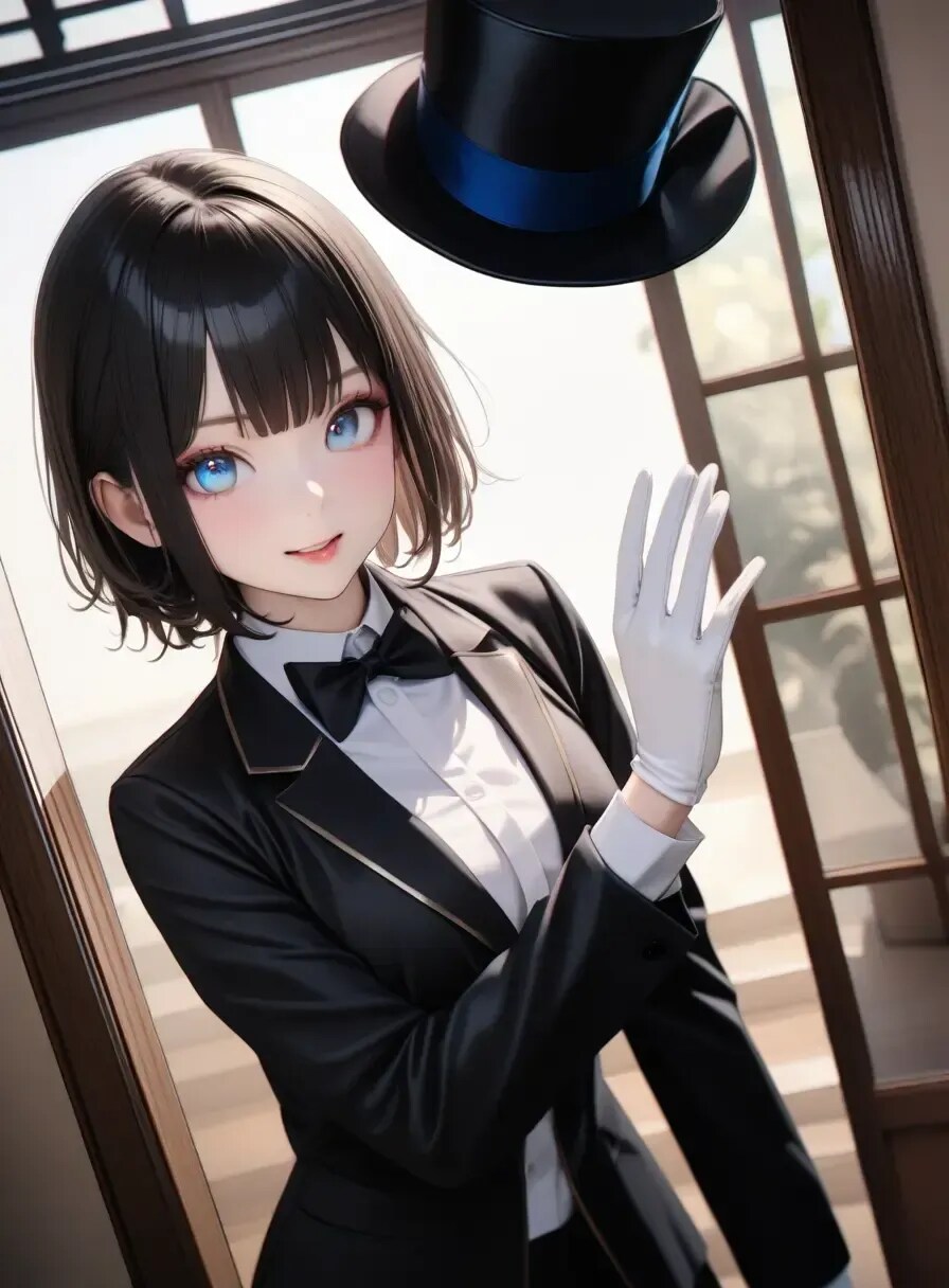 シルクハット | の人気AIイラスト・グラビア